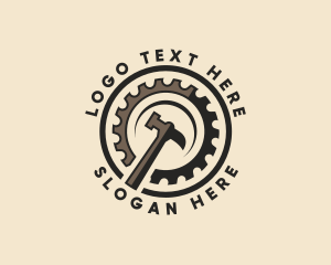 Logger - Hammer Saw Blade Workshop logo design