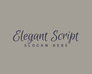 Deluxe Script Calligraphy logo design