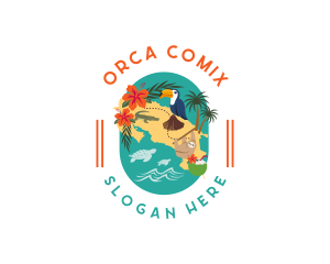 Costa Rica Travel Map Logo