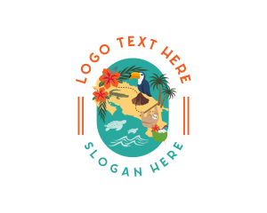 Costa Rica Travel Map Logo