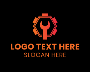 Tool - Gradient Wrench Tool logo design