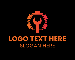 Gradient Wrench Tool Logo
