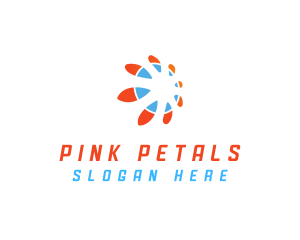 Floral Sun Petals logo design