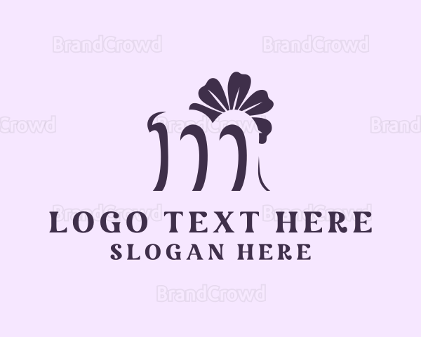 Feminine Floral Stylist Logo