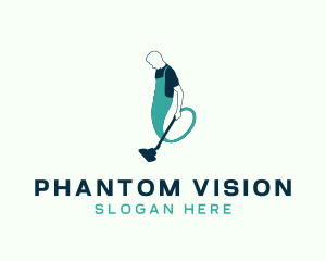 Phantom - Vacuum Phantom Housekeeper logo design