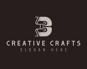 Crafts - Art Deco Interior Design Letter B logo design