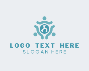 Ngo - People Globe Community logo design