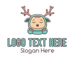 Grade School - Baby Reindeer Costume logo design