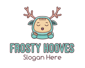 Baby Reindeer Costume  logo design