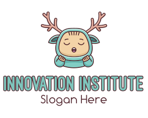 Institute - Baby Reindeer Costume logo design