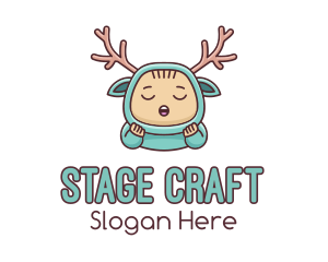 Baby Reindeer Costume  logo design