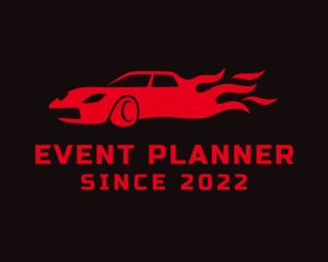 Sedan - Burning Race Car logo design