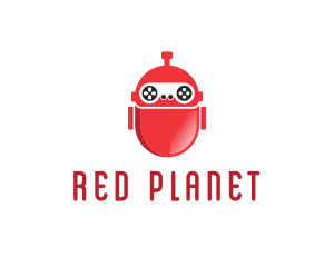 Red Bot Robot logo design