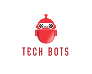 Robotic - Red Bot Robot logo design