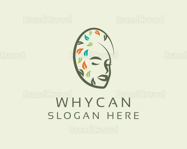 Organic Woman Face Logo