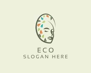 Lady - Organic Woman Face logo design