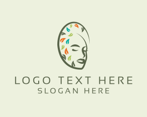 Fragrance - Organic Woman Face logo design