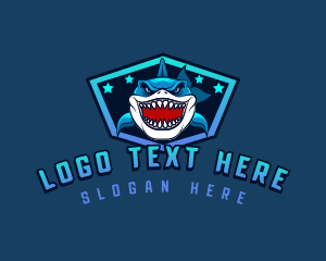 Character - Wild Shark Gaming logo design