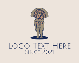 Sculpture - Mayan Sculpture logo design