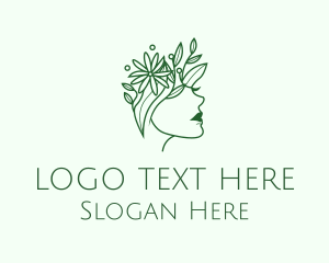 Herbal - Beauty Nature Goddess logo design