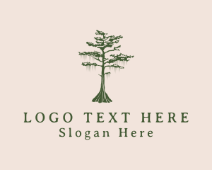 Green Willow Tree Forest logo design