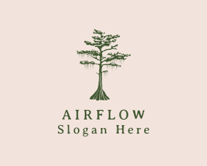 Green Willow Tree Forest logo design