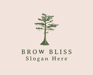 Green Willow Tree Forest logo design