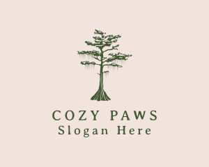 Green Willow Tree Forest logo design