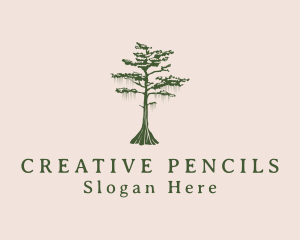 Green Willow Tree Forest logo design