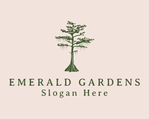 Green Willow Tree Forest logo design