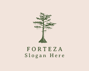 Green Willow Tree Forest logo design