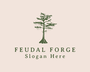 Green Willow Tree Forest logo design