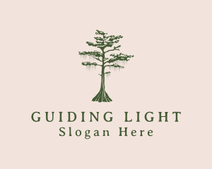 Green Willow Tree Forest logo design