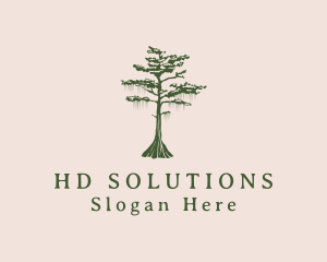 Green Willow Tree Forest logo design