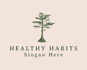 Green Willow Tree Forest logo design