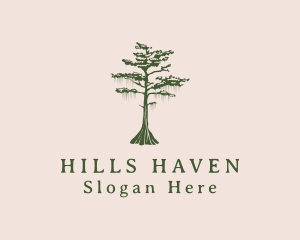 Green Willow Tree Forest logo design