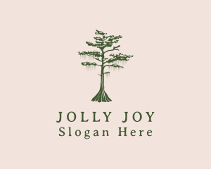 Green Willow Tree Forest logo design