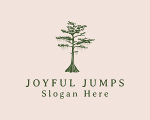 Green Willow Tree Forest logo design