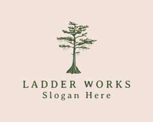 Green Willow Tree Forest logo design