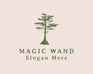 Green Willow Tree Forest logo design