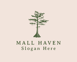 Green Willow Tree Forest logo design