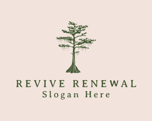 Green Willow Tree Forest logo design