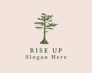 Green Willow Tree Forest logo design