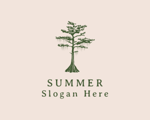 Green Willow Tree Forest logo design