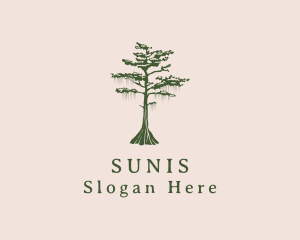 Green Willow Tree Forest logo design