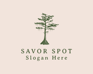 Green Willow Tree Forest logo design