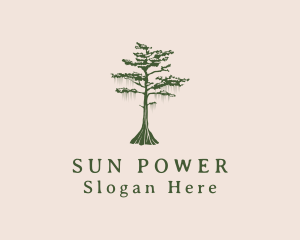 Green Willow Tree Forest logo design