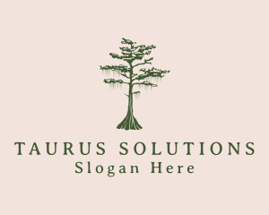 Green Willow Tree Forest logo design