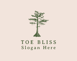 Green Willow Tree Forest logo design