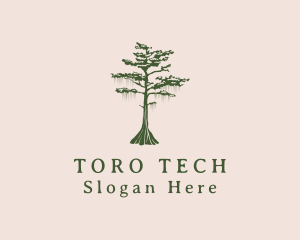 Green Willow Tree Forest logo design